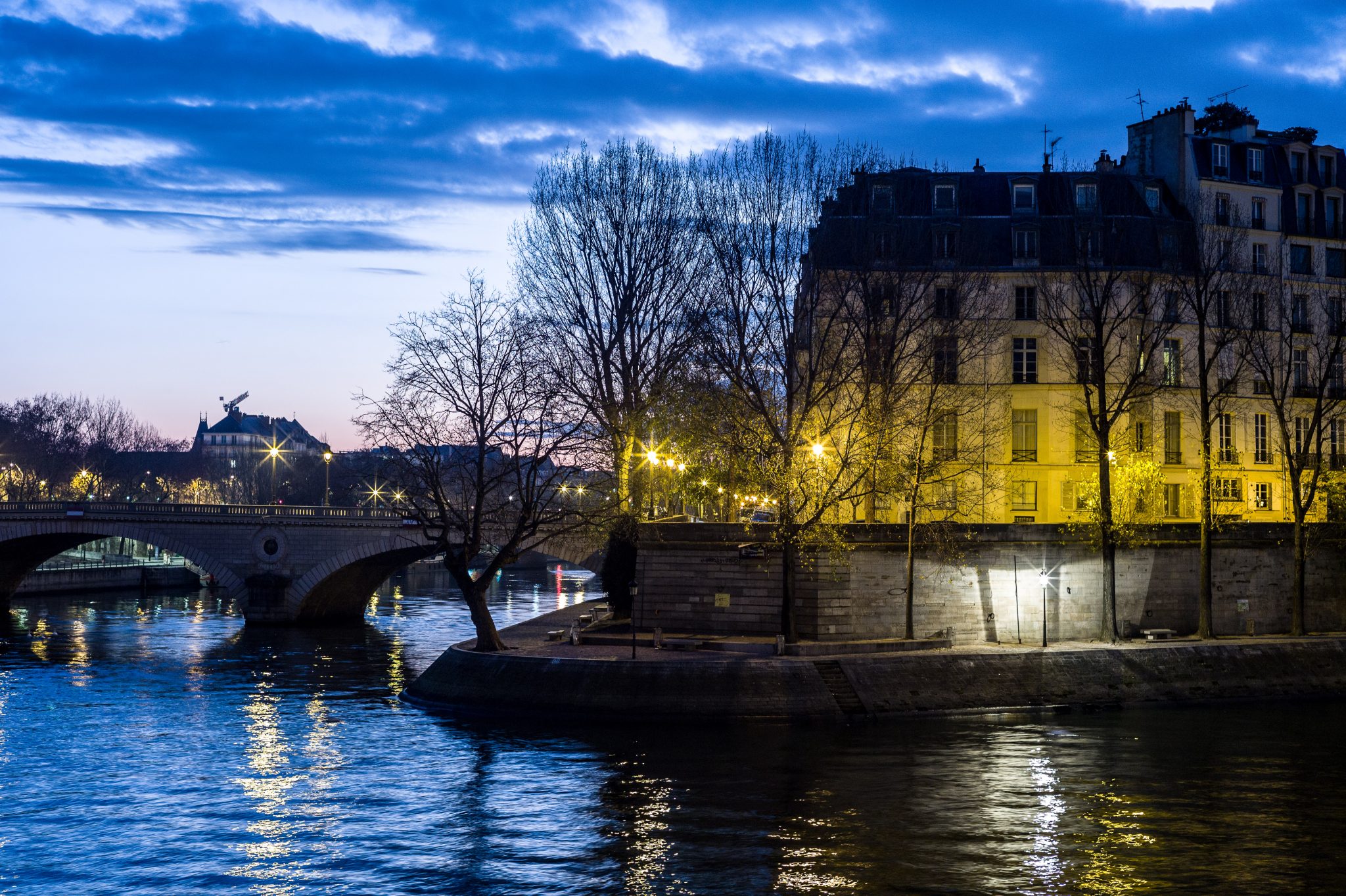 Paris - la pointe de l'isle saint Louis - lever du jour 5 décembre 2016