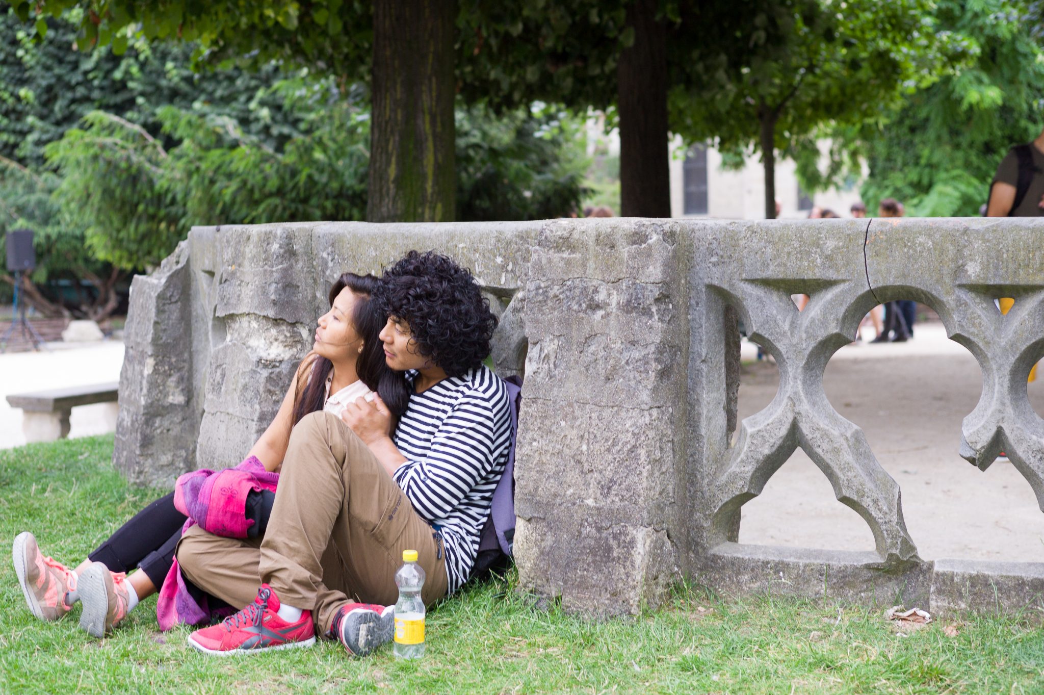 Paris - 27 juillet 2014 - square Saint Julien le Pauvre 